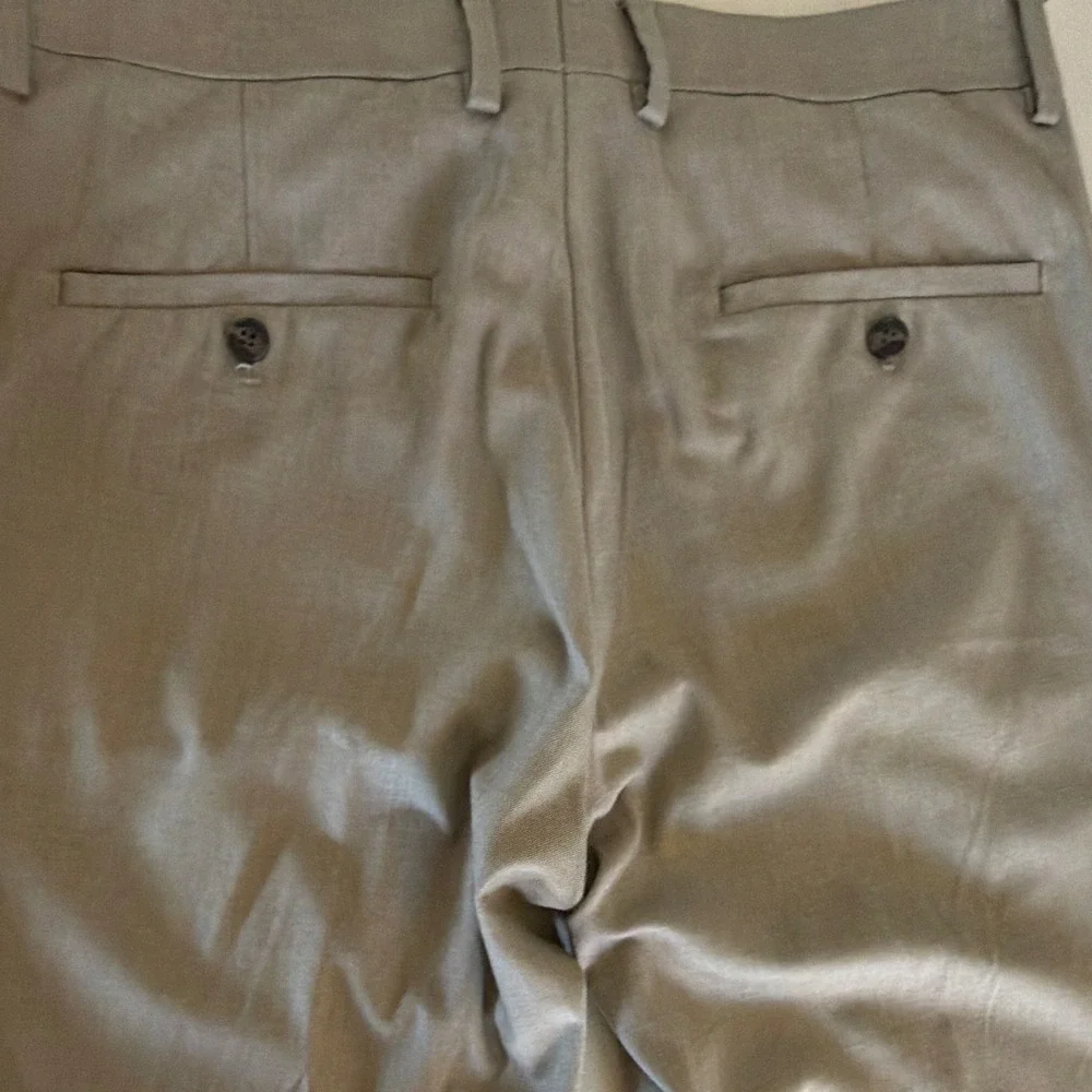 Reaction Kenneth Cole Dress Pants Men 32x29 Gray Twill Slim Straight Stretch